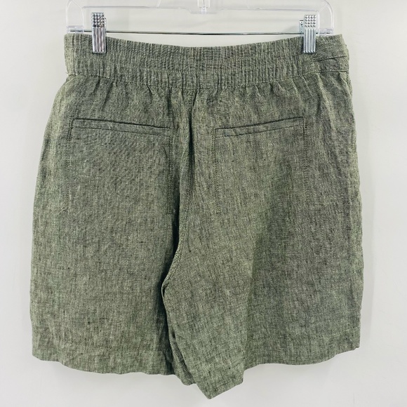 Athleta Voyager Linen Shorts Women’s Size 6 Aspen Olive Green - Picture 5 of 5